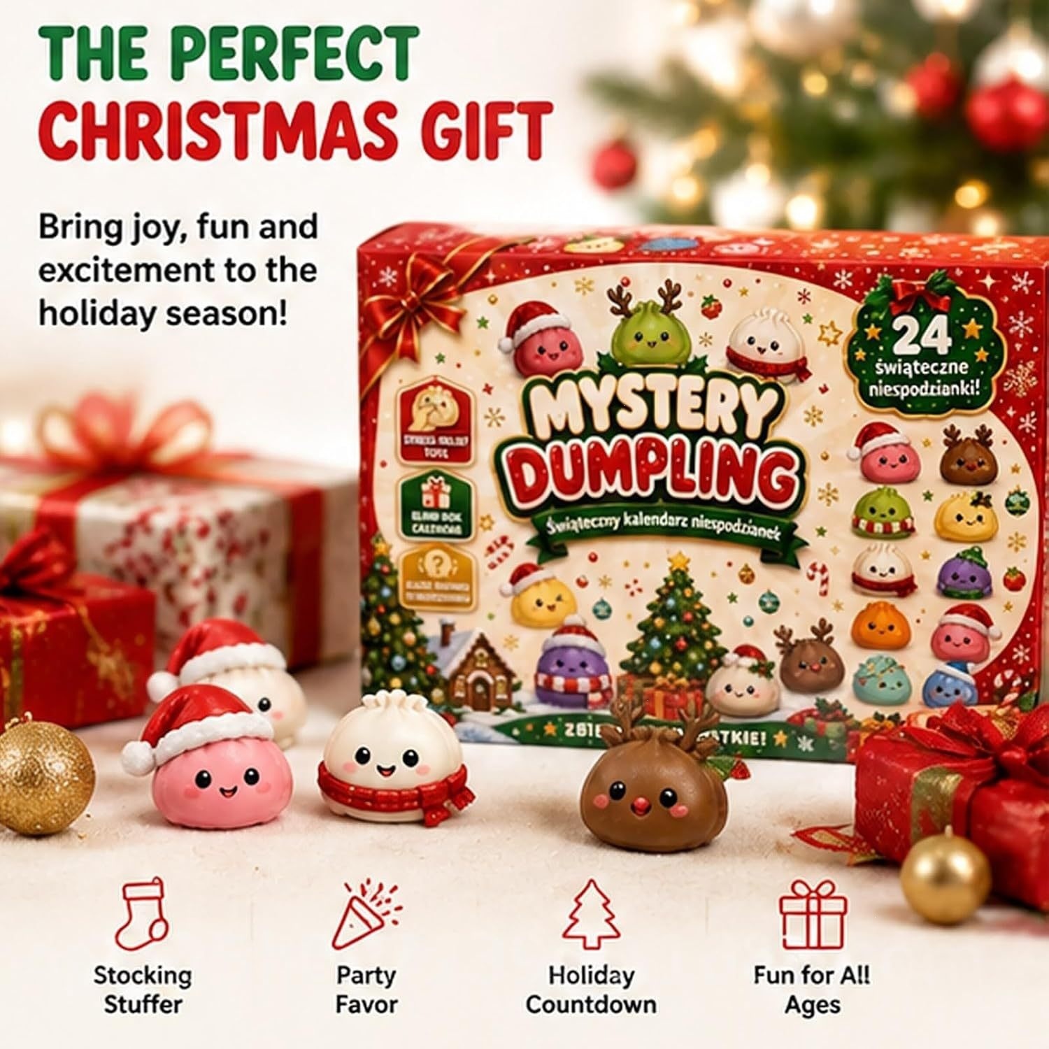 Mystery Box Blind Bag - Kalender Advent Kejutan Natal 2026, Kotak