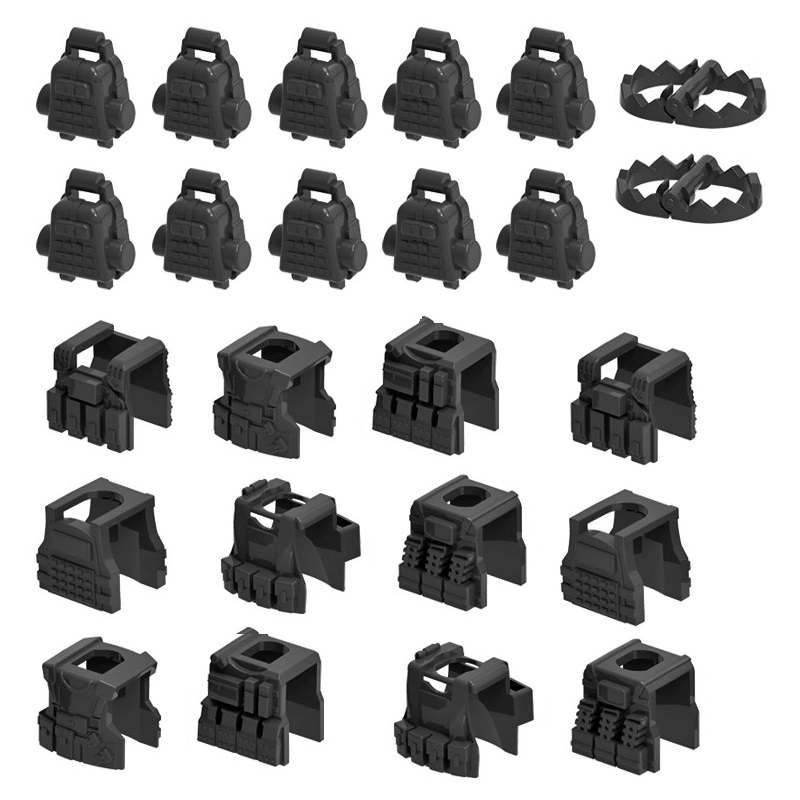 MOC Baju Besi Militer Rompi Ta - Lego Minifigure Holder ulasan dan harga